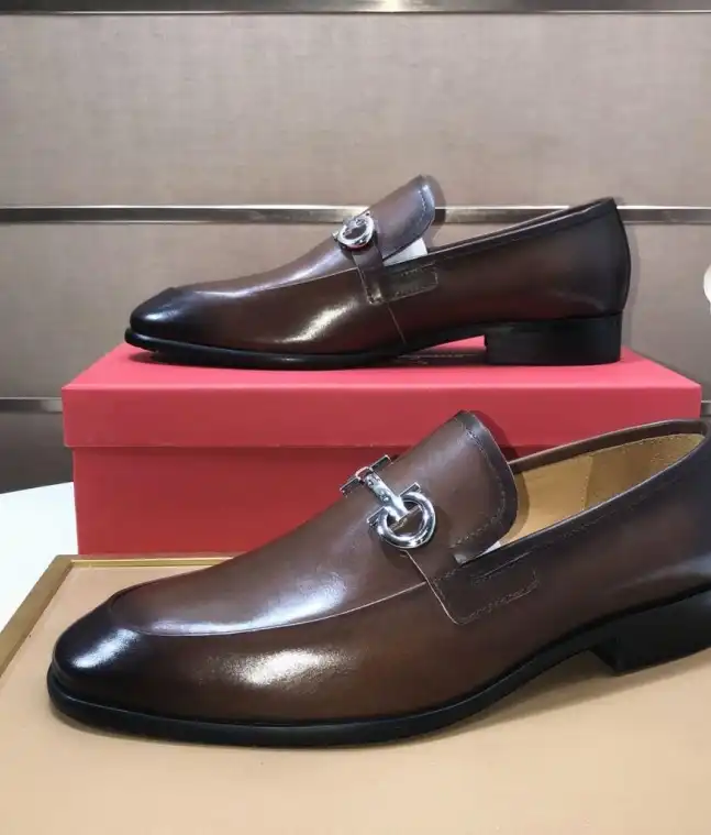 hype Ferragamo Leather Shoes