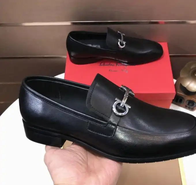 hype Ferragamo Leather Shoes