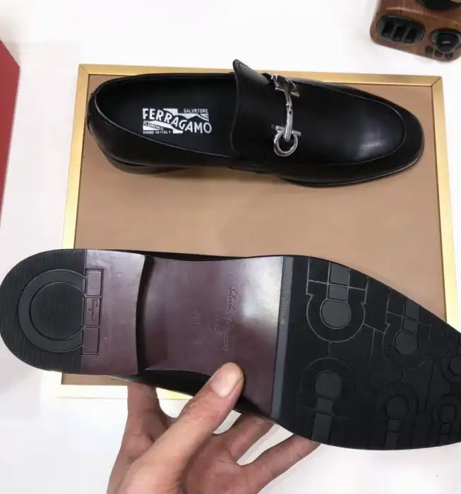 hype Ferragamo Leather Shoes