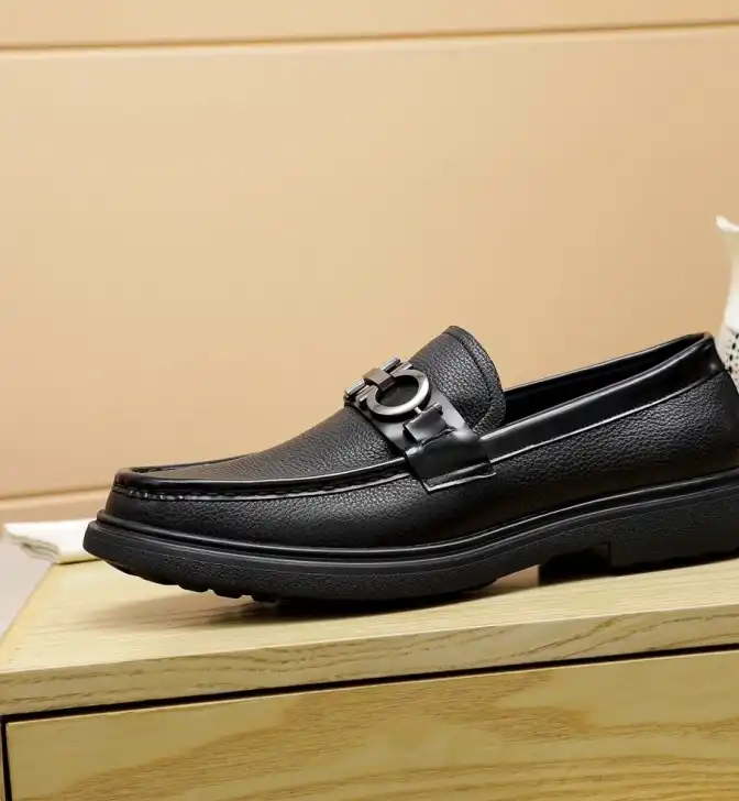 hype Ferragamo Leather Shoes