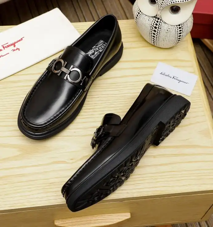 hype Ferragamo Leather Shoes