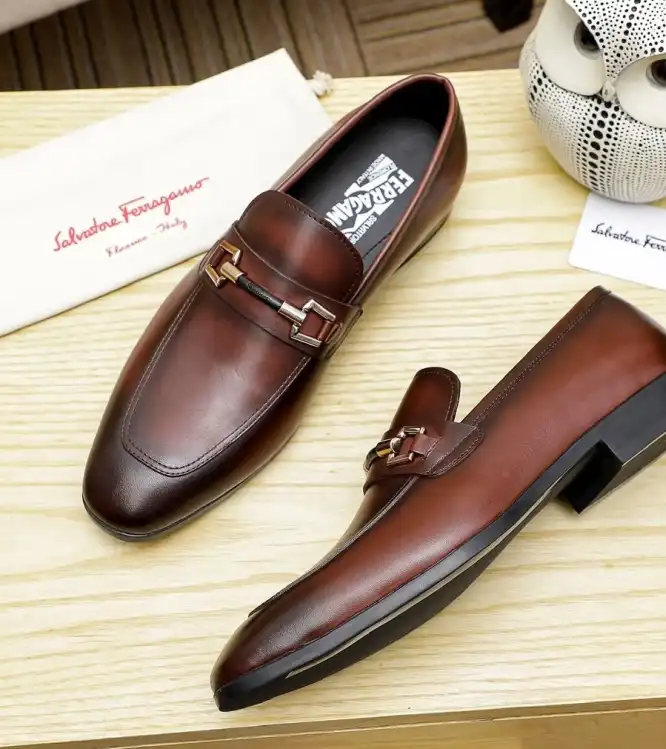 hype Ferragamo Leather Shoes