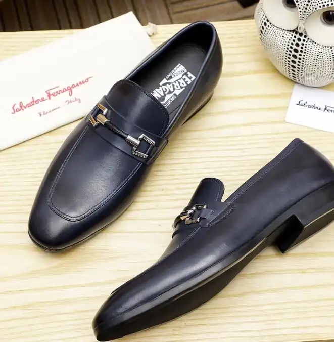 hype Ferragamo Leather Shoes