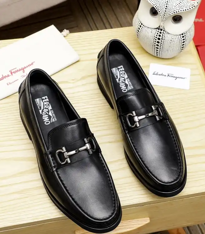 hype Ferragamo Leather Shoes