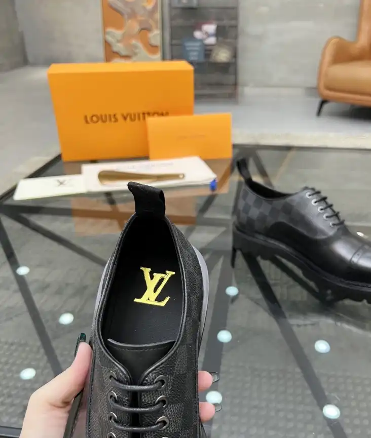 hype LV Leather Shoes