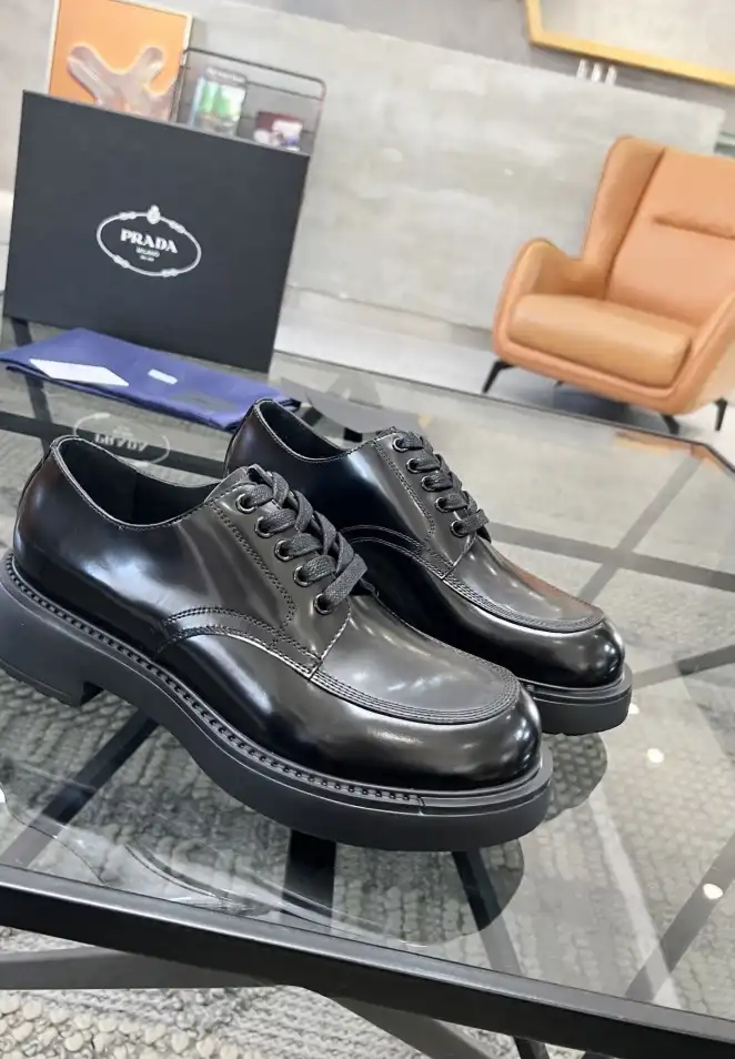 hype Prada Leather Shoes