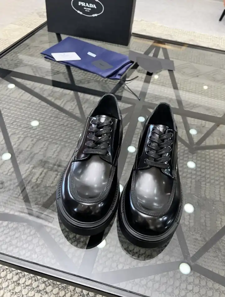 hype Prada Leather Shoes