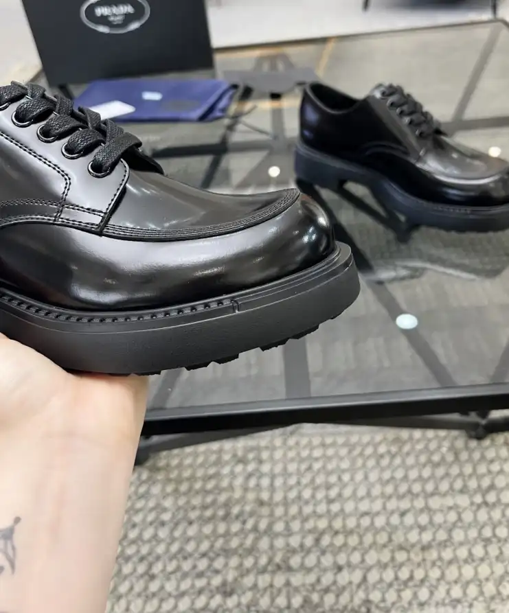 hype Prada Leather Shoes