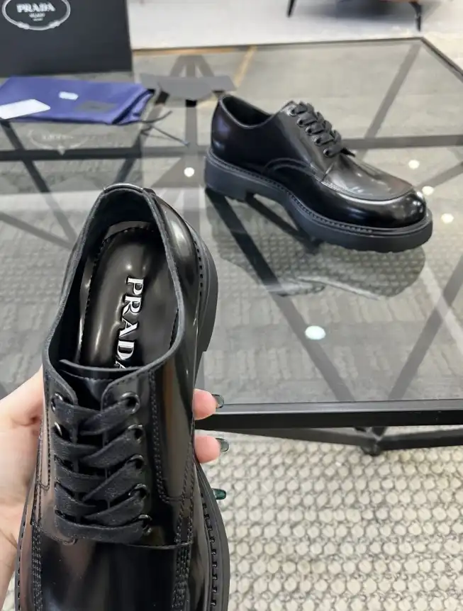 hype Prada Leather Shoes