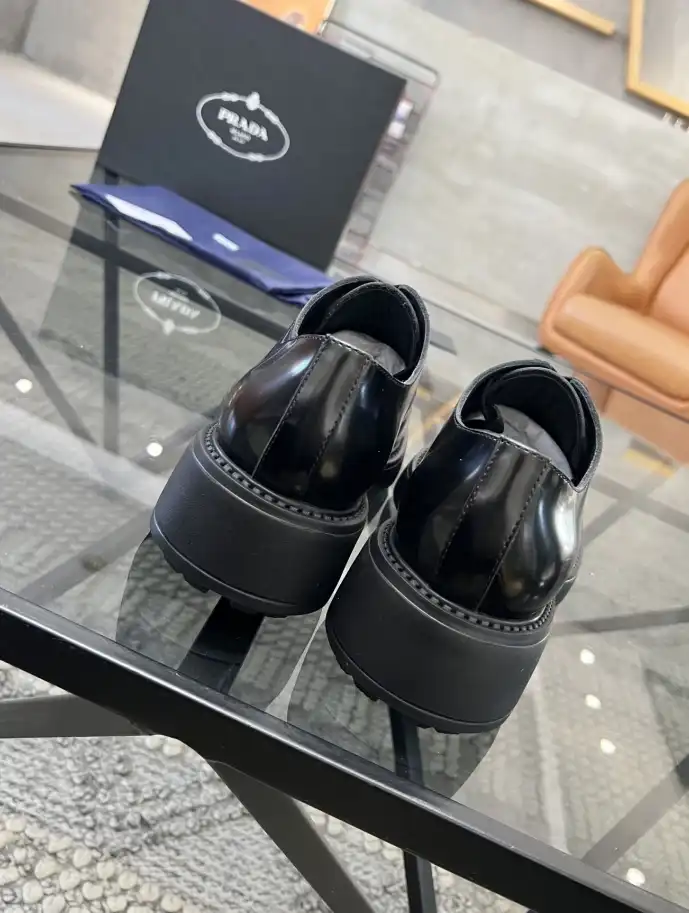 hype Prada Leather Shoes