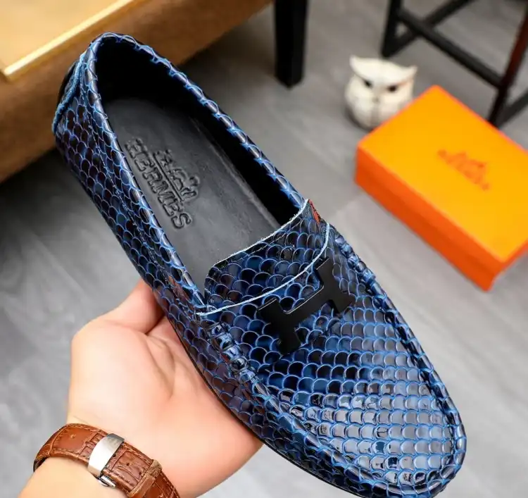 hype Hermes Leather Shoes