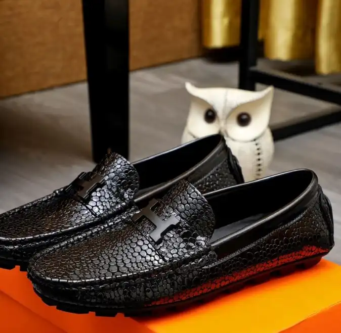 hype Hermes Leather Shoes