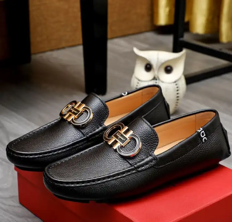 hype Ferragamo Leather Shoes