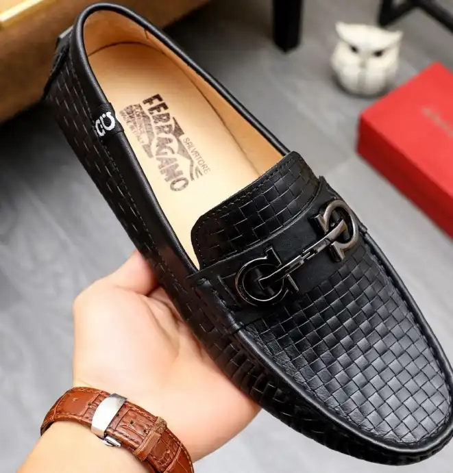 hype Ferragamo Leather Shoes