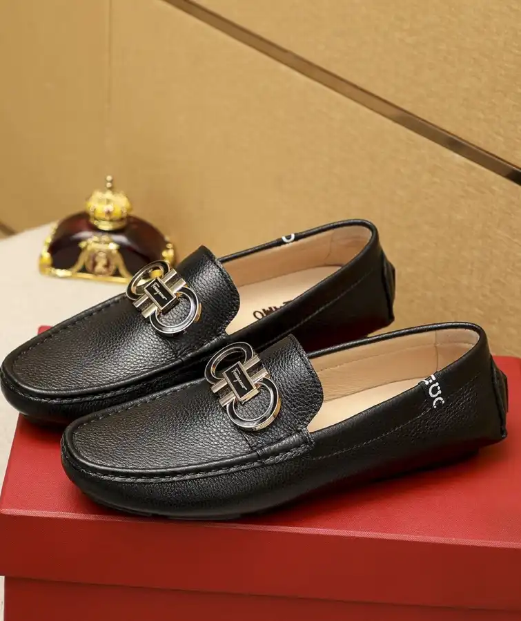 hype Ferragamo Leather Shoes