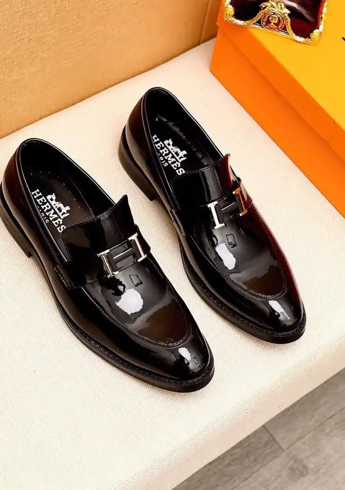 hype Hermes Leather Shoes