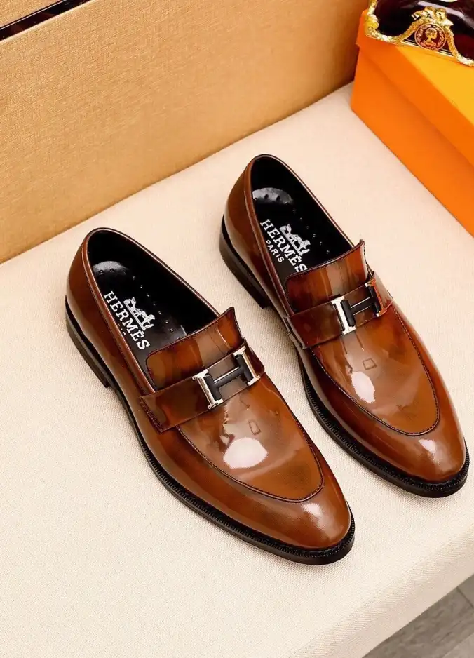 hype Hermes Leather Shoes