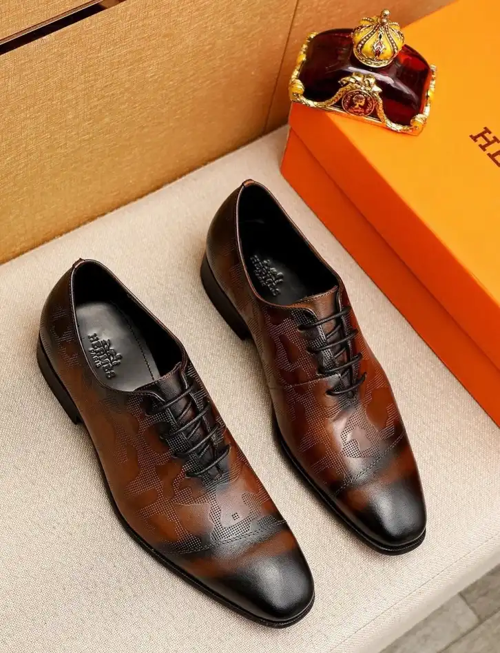 hype Hermes Leather Shoes