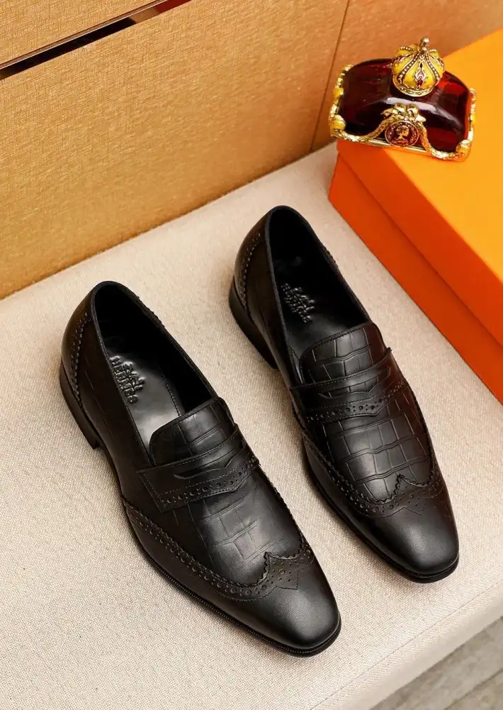 hype Hermes Leather Shoes