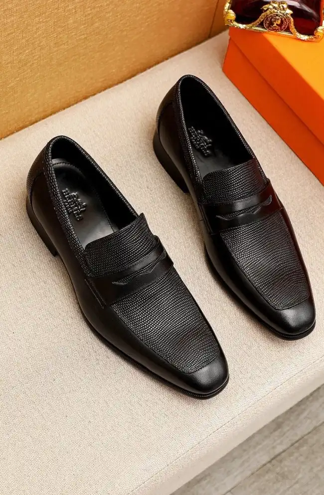 hype Hermes Leather Shoes