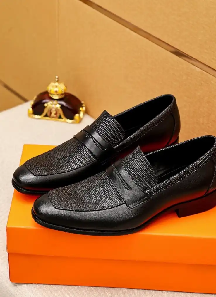 hype Hermes Leather Shoes