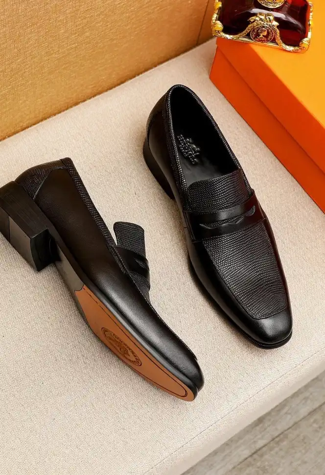 hype Hermes Leather Shoes