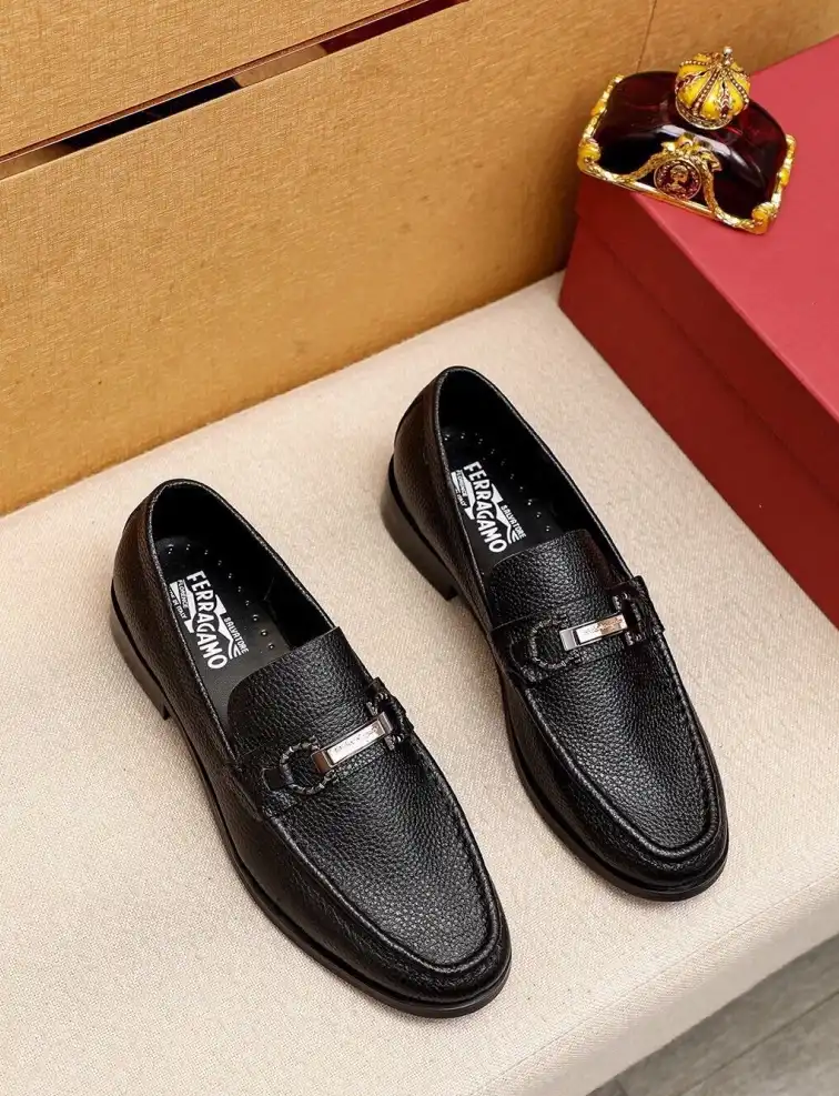 hype Ferragamo Leather Shoes