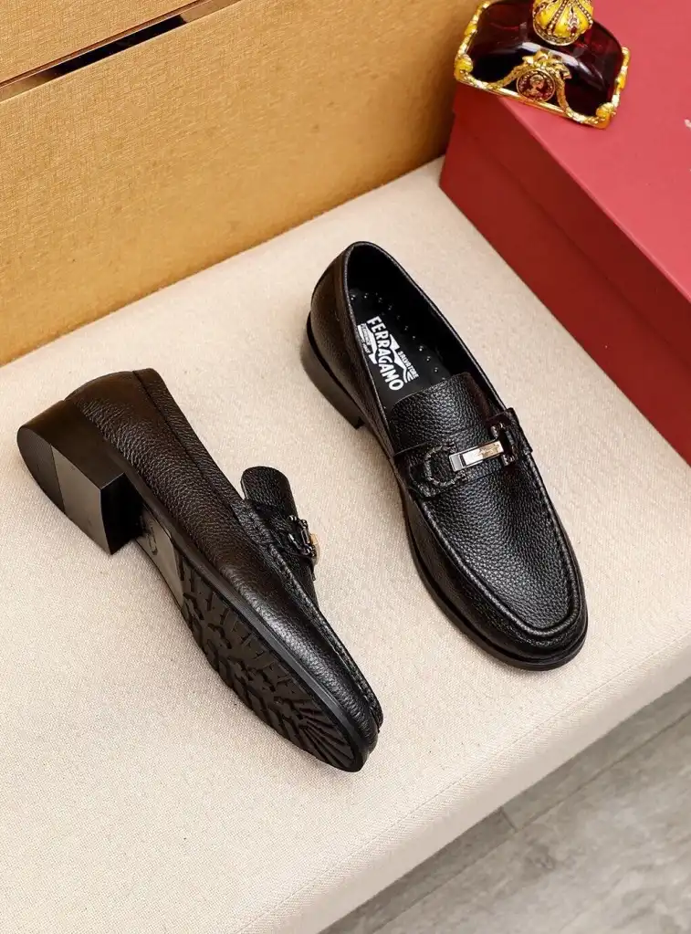 hype Ferragamo Leather Shoes