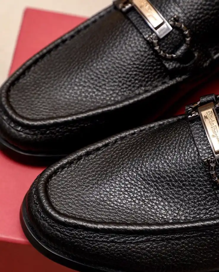 hype Ferragamo Leather Shoes