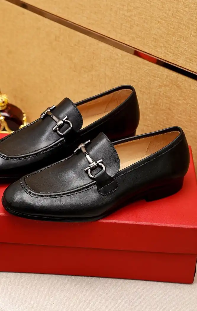 hype Ferragamo Leather Shoes