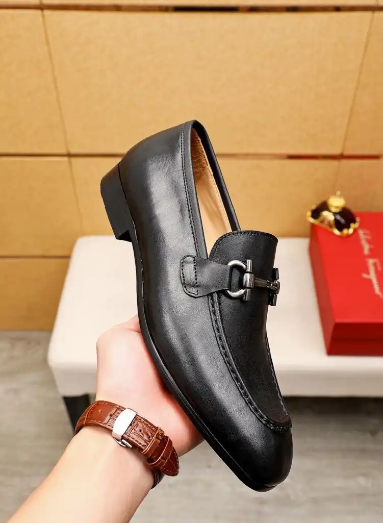 hype Ferragamo Leather Shoes