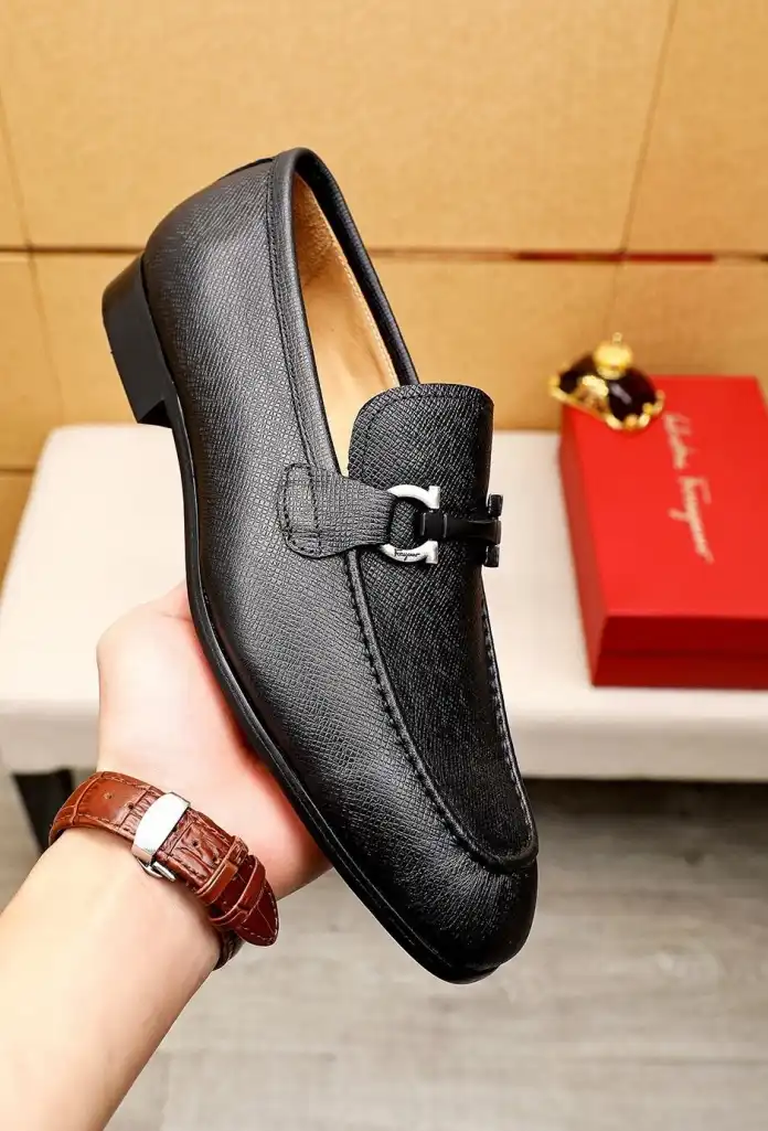 hype Ferragamo Leather Shoes