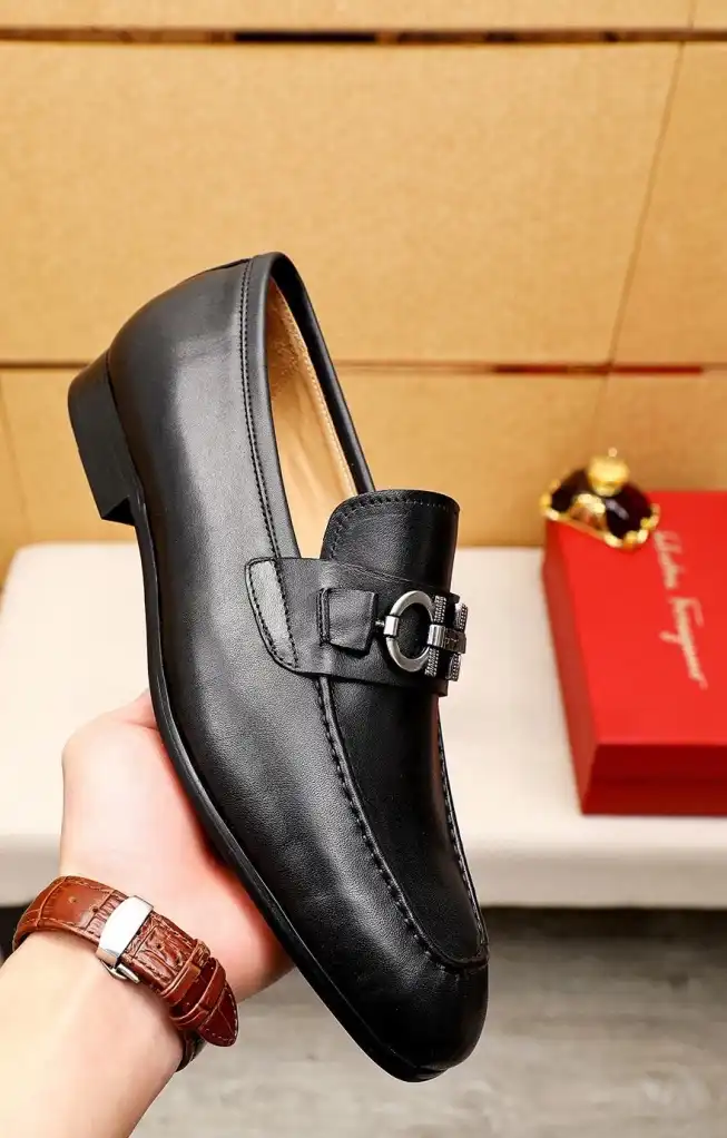 hype Ferragamo Leather Shoes