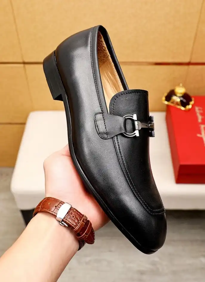 hype Ferragamo Leather Shoes