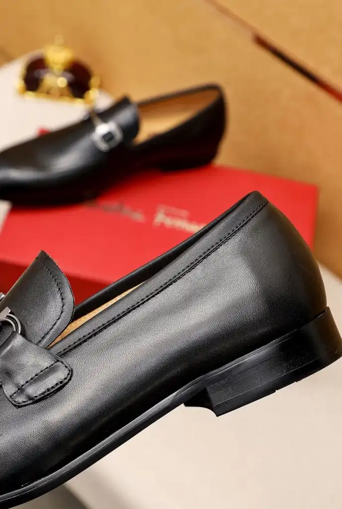 hype Ferragamo Leather Shoes