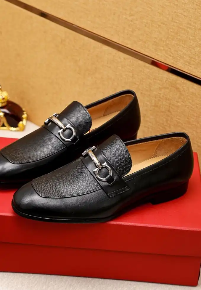 hype Ferragamo Leather Shoes