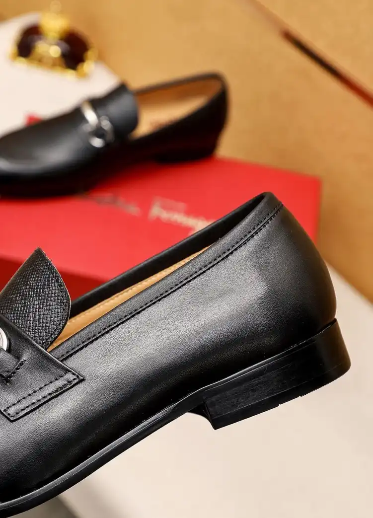 hype Ferragamo Leather Shoes