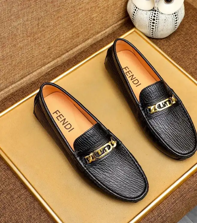 hype Fendi Leather Shoes