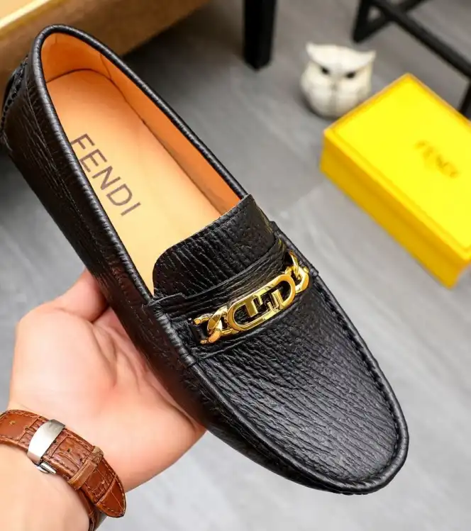 hype Fendi Leather Shoes