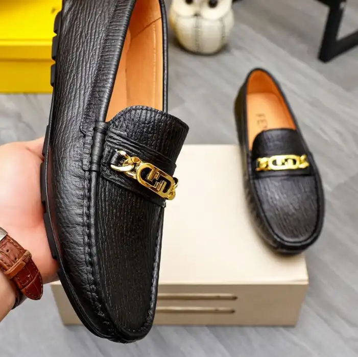 hype Fendi Leather Shoes