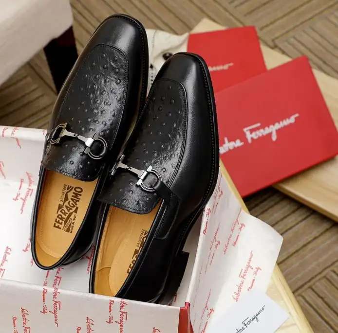 hype Ferragamo Leather Shoes