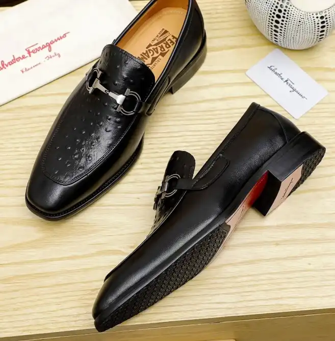 hype Ferragamo Leather Shoes