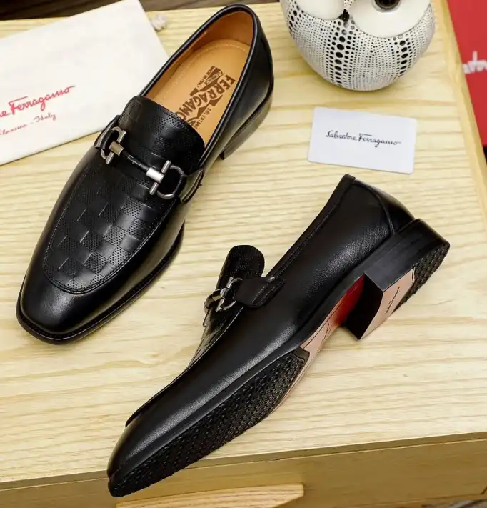 hype Ferragamo Leather Shoes