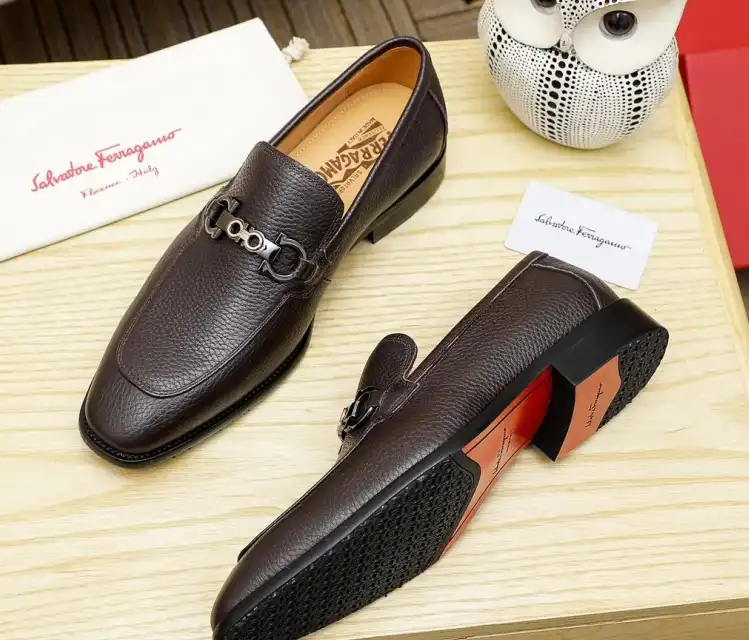 hype Ferragamo Leather Shoes