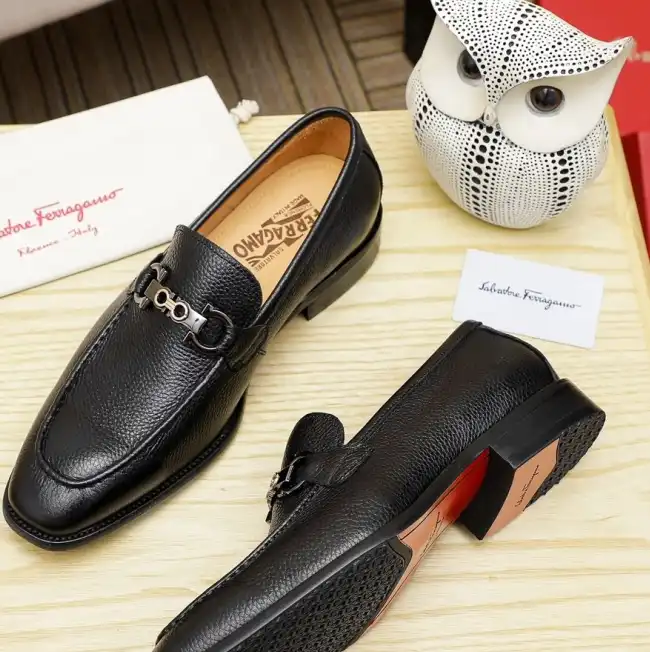 hype Ferragamo Leather Shoes