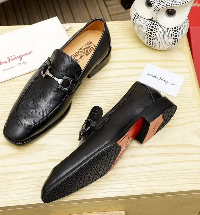 hype Ferragamo Leather Shoes