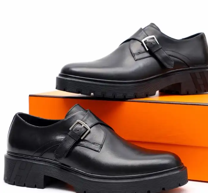 hype Hermes Leather Shoes