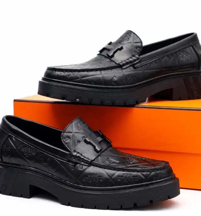 hype Hermes Leather Shoes