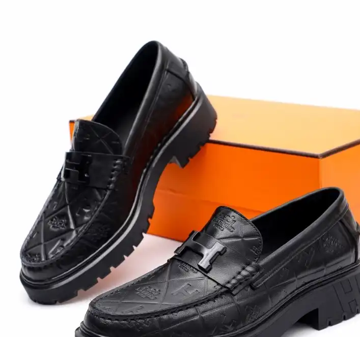 hype Hermes Leather Shoes