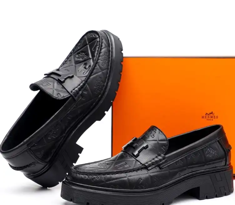 hype Hermes Leather Shoes